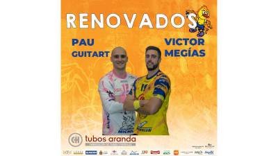 Tubos Aranda Villa de Aranda renueva a Pau Guitart y Victor Megias