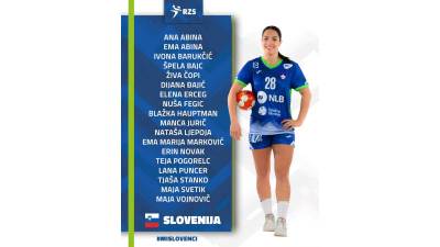 Plantilla Eslovenia femenino - Europeo balonmano femenino 2024