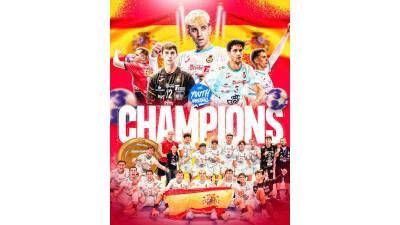 Los Hispanos Junior son Campeones de Europa tras vencer a Portugal. Tercer oro consecutivo