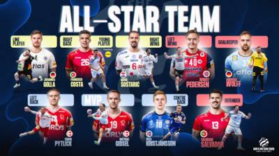 Mathias Gidsel MVP del Europeo de balonmano 2026. All Star Team del torneo