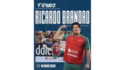 Ricardo Brandao completa la plantilla del Balonmán Cangas 23/24