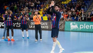 Ludovic Fabregas se despide con honores del Palau Blaugrana