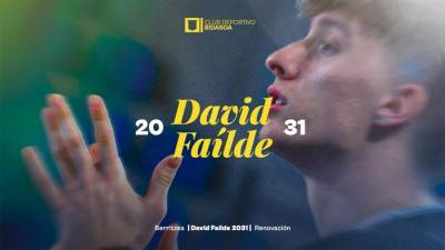 Bidasoa blinda a David Failde hasta 2031 y lo cede a Horneo EON Alicante