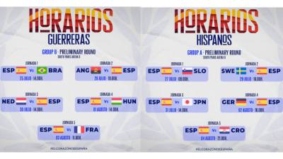 Calendario de las Guerreras y los Hispanos en los Juegos Olímpicos de Paris 2024