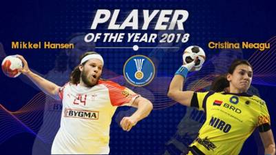 Mikkel Hansen y Cristina Neagu mejores Jugadores del Mundo 2018