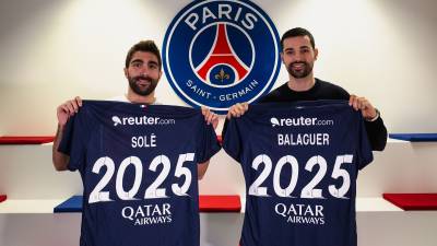 Ferran Solé y David Balaguer renuevan hasta 2025 con PSG Handball